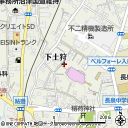 静岡県駿東郡長泉町下土狩827周辺の地図