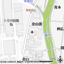 愛知県豊田市亀首町金山裏39-2周辺の地図