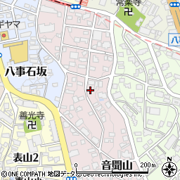 愛知県名古屋市天白区音聞山813周辺の地図