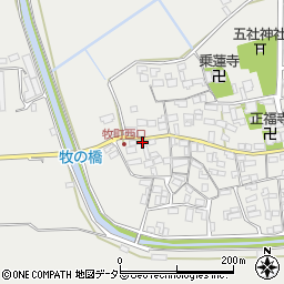 滋賀県近江八幡市牧町886周辺の地図