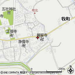 滋賀県近江八幡市牧町689周辺の地図