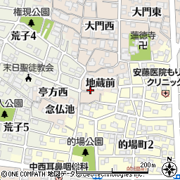 愛知県名古屋市中川区荒子町地蔵前周辺の地図