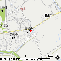 滋賀県近江八幡市牧町672周辺の地図