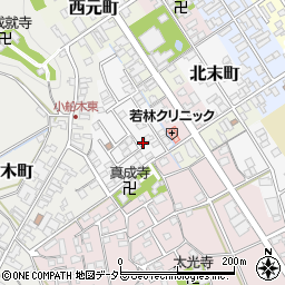 滋賀県近江八幡市新栄町6-7周辺の地図
