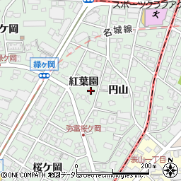 愛知県名古屋市瑞穂区彌富町紅葉園19周辺の地図