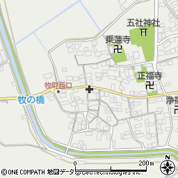 滋賀県近江八幡市牧町882周辺の地図