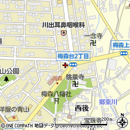 丸亀製麺 梅森台店周辺の地図