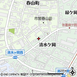 愛知県名古屋市瑞穂区彌富町清水ケ岡79周辺の地図