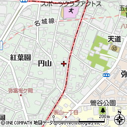 愛知県名古屋市瑞穂区彌富町円山47周辺の地図