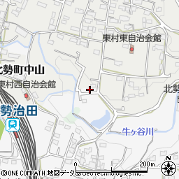 三重県いなべ市北勢町中山258-4周辺の地図