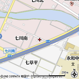 愛知県愛西市大井町七川南81周辺の地図