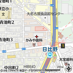 愛知県名古屋市熱田区比々野町周辺の地図