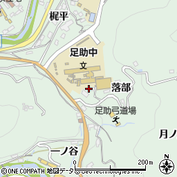 愛知県豊田市足助町落部26周辺の地図