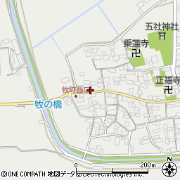 滋賀県近江八幡市牧町851周辺の地図