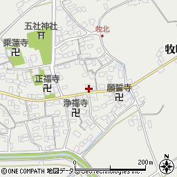 滋賀県近江八幡市牧町744周辺の地図