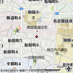 愛知県名古屋市瑞穂区船原町6丁目25周辺の地図