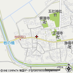 滋賀県近江八幡市牧町878周辺の地図