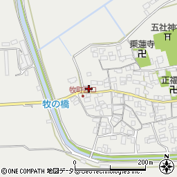 滋賀県近江八幡市牧町846周辺の地図
