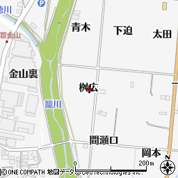 愛知県豊田市亀首町桝広周辺の地図