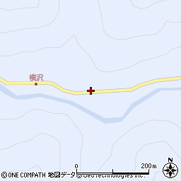 静岡県静岡市葵区横沢214-1周辺の地図