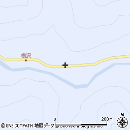 静岡県静岡市葵区横沢214周辺の地図