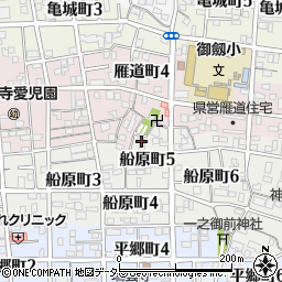 愛知県名古屋市瑞穂区船原町5丁目4周辺の地図