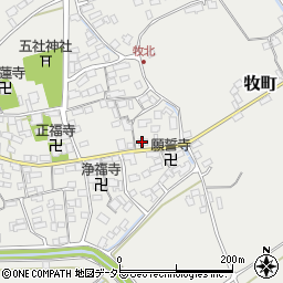 滋賀県近江八幡市牧町746周辺の地図