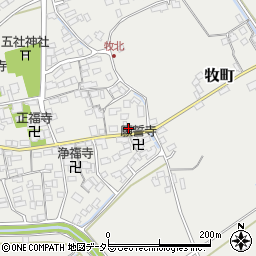 滋賀県近江八幡市牧町669周辺の地図