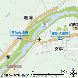 愛知県豊田市足助町宮ノ後2周辺の地図