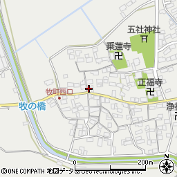 滋賀県近江八幡市牧町857周辺の地図