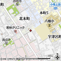 滋賀県近江八幡市板屋町4周辺の地図