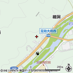 愛知県豊田市足助町狭石周辺の地図
