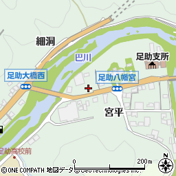 愛知県豊田市足助町宮ノ後7周辺の地図