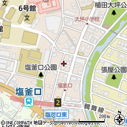 クロンヌ洋菓子店塩釜口店周辺の地図