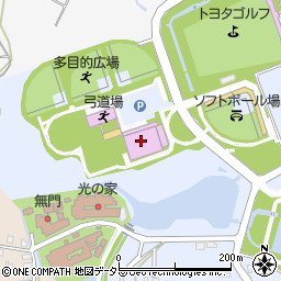 豊田市運動公園　体育館周辺の地図
