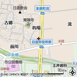 愛知県日進市本郷町流周辺の地図