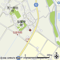 滋賀県東近江市建部下野町272周辺の地図