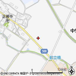 滋賀県東近江市中里町周辺の地図