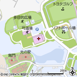 豊田市役所スポーツ施設　豊田市運動公園陸上競技場周辺の地図