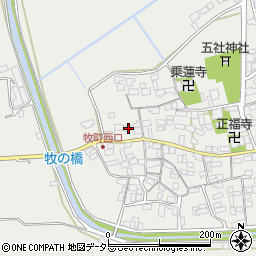 滋賀県近江八幡市牧町852周辺の地図