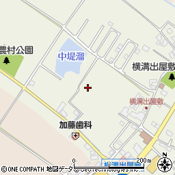 滋賀県東近江市横溝町周辺の地図