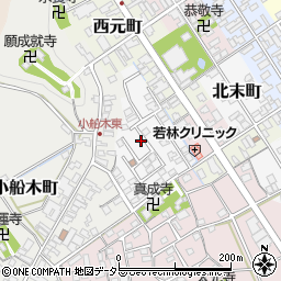 滋賀県近江八幡市新栄町周辺の地図