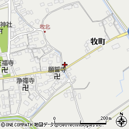 滋賀県近江八幡市牧町667周辺の地図