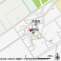 滋賀県近江八幡市安土町中屋163周辺の地図