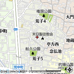 愛知県名古屋市中川区荒子周辺の地図