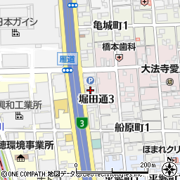 堀田通愛昇殿周辺の地図