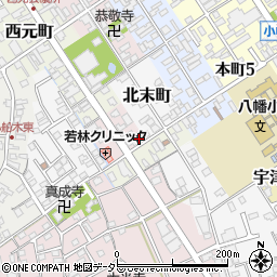 滋賀県近江八幡市西末町2周辺の地図