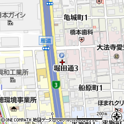 堀田通愛昇殿周辺の地図