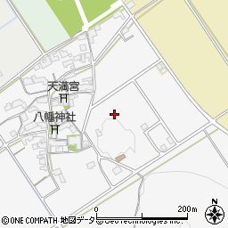 滋賀県近江八幡市安土町中屋周辺の地図