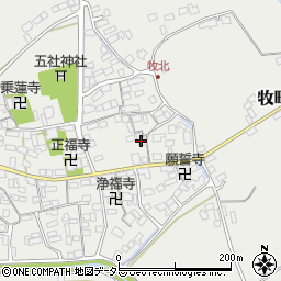 滋賀県近江八幡市牧町742周辺の地図